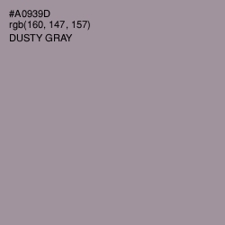 #A0939D - Dusty Gray Color Image